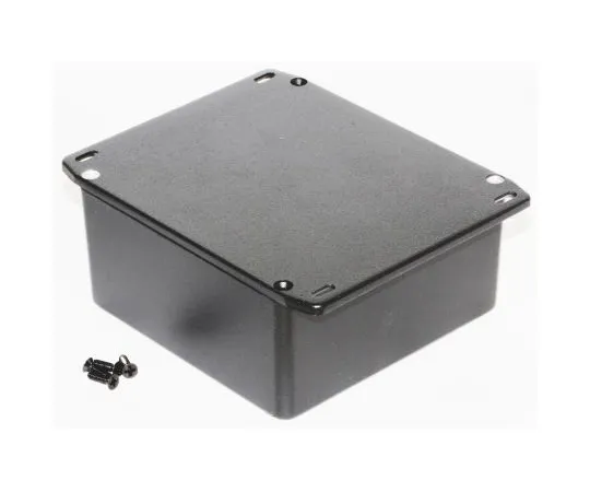 64-1389-23　Hammond 1590, Die Cast Aluminium Enclosure, IP54, Flanged, 120 x 120 x 58.6mm　1590UFLBK