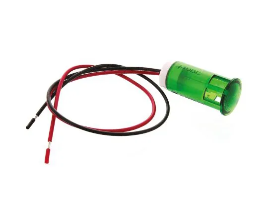 64-0675-91　Apem Green Indicator, Lead Wires Termination, 24 V dc, 12mm Mounting Hole Size　QS123XXG24