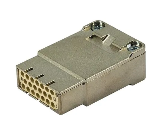 64-1312-21　Han-Modular Series Cable Mount Connector Insert, Female, 20 Way, 4A, 32 V　09140203113