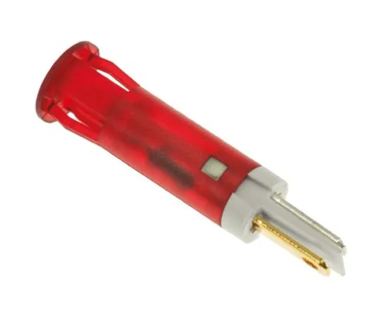 64-0675-07　Apem Red Indicator, Faston, Solder Lug Termination, 12 V dc, 8mm Mounting Hole Size　QS81XXR12