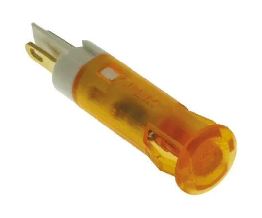 64-0674-80　Apem Orange Indicator, Faston, Solder Lug Termination, 24 V dc, 6mm Mounting Hole Size　QS61XXO24