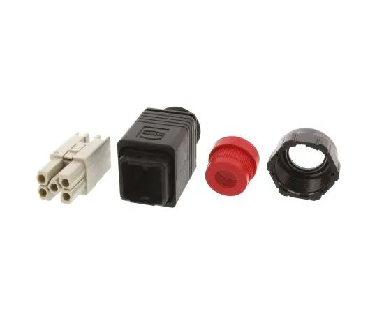 64-1352-64　Han Push Pull Series 5 Way Male 16A Connector Kit, includes Housing, Insert　09352310423