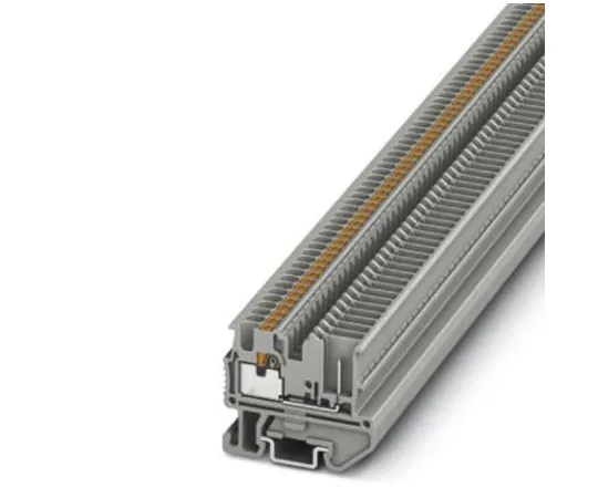 64-1376-36　Phoenix Contact, MPT 1.5/S/1P BU Series , 500 V Feed Through Terminal Block, Push In Termination　3248116