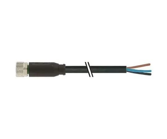64-1278-85　Murrelektronik Limited, 7000 Series, Straight M8 to Unterminated Cable assembly, 5m Cable　7000-08041-6300500