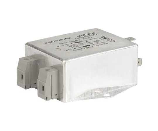 64-0658-09　Schurter FMEB Series 30A 80 V dc Screw Mount RFI Filter, with Screw, Tab Terminals　5500.2228