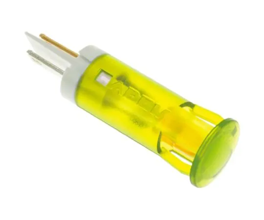 64-0675-53　Apem Yellow Indicator, Lead Wires Termination, 24 V dc, 10mm Mounting Hole Size　QS103XXY24