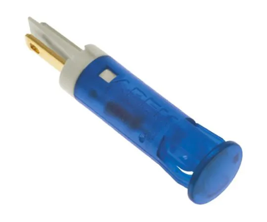 64-0675-18　Apem Blue Indicator, Faston, Solder Lug Termination, 12 V dc, 8mm Mounting Hole Size　QS81XXB12