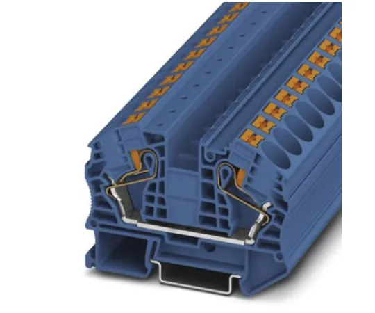 64-0671-78　Phoenix Contact, 32121 Clipline Series , 1 kV Feed Through Terminal Block, Push In Termination　3212142