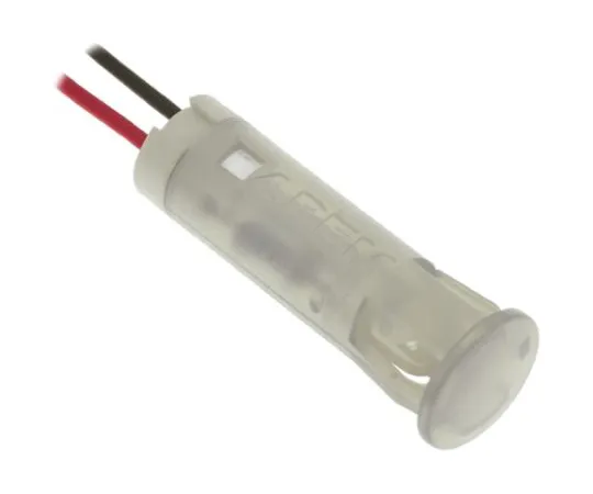 64-0675-38　Apem White Indicator, Lead Wires Termination, 12 V dc, 8mm Mounting Hole Size　QS83XXW12