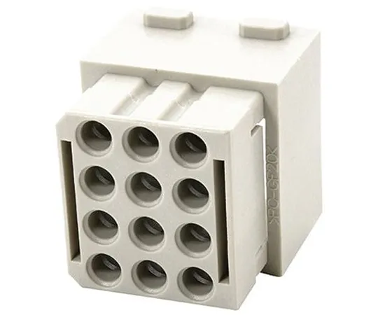 64-1312-18　Han-Modular Series Multi Module, Female, 12 Way, 1.5A, 50 V　09140124512