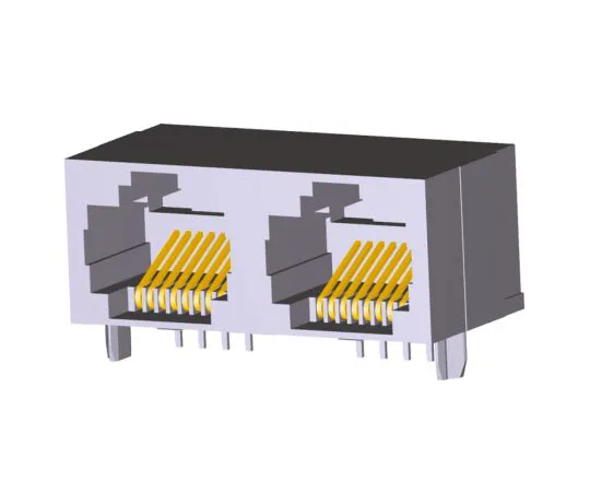 64-1407-98　TE Connectivity 5406526 Series, Female Cat5 RJ45 Socket　5406526-1