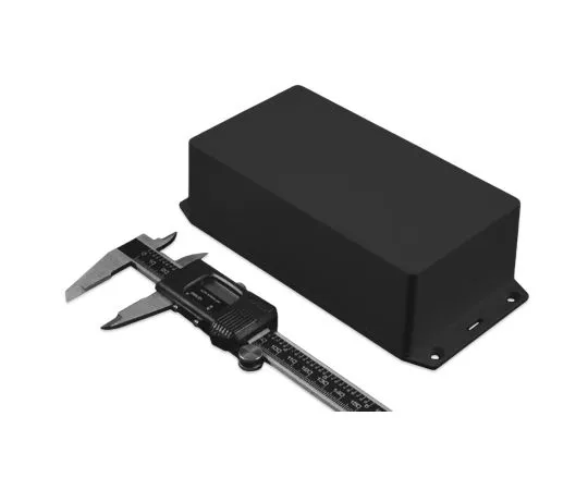 64-1389-10　Hammond 1591, ABS Enclosure, IP54, Flanged, 122.5 x 95.9 x 35.3mm　1591XXGSFLBK