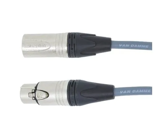 64-0674-58　Van Damme XLR Cable Assembly 10m Grey Male XLRS to Female XLRS　401-029-081