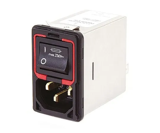 64-1256-03　Male IEC/EN 60601-1 IEC Filter Panel Mount 5 x 20mm,Faston,Rated At 10A,250 V ac Operating Frequency 50 → 400Hz　FN9299-10-06