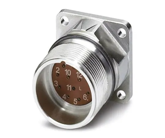 64-1299-83　Phoenix Contact RF-17S1N8AWA00 Series Flange Mount Connector, 17 contacts　1607892