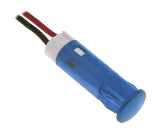 64-0674-88　Apem Blue Indicator, Lead Wires Termination, 12 V dc, 6mm Mounting Hole Size　QS63XXB12