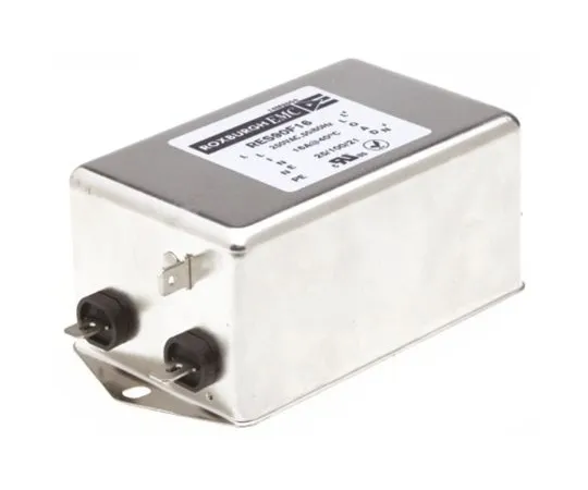 64-1323-16　Roxburgh EMC RES90 Series 16A 250 V ac DC → 60Hz Chassis Mount RFI Filter, with Fast-On Terminals, Single Phase　RES90F16