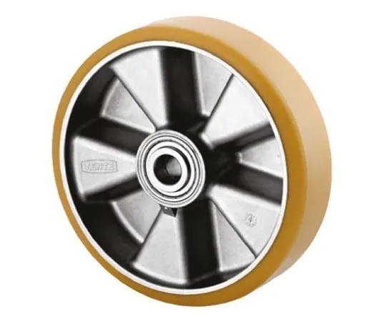 64-0680-98　Tente Yellow PUR Castor Wheels ITP125x50-Ø20 flat, 1000kg　ITP125X50-Ø20 FLAT
