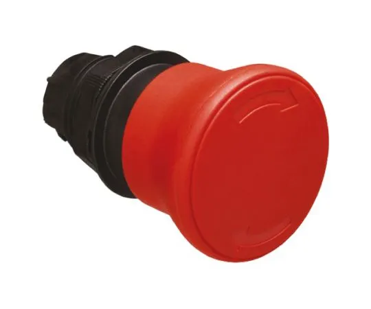 64-1249-76　Lovato Platinum Series, Red Push Button Head, Turn Release, 22.3mm Cutout　LPCB6344