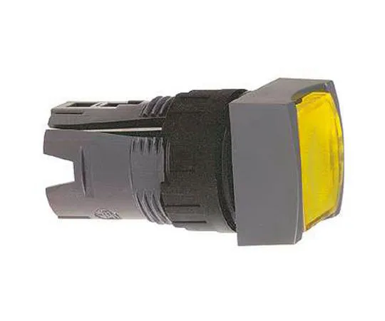 64-1373-74　Schneider Electric Harmony XB6 Series, Yellow Push Button Head, Spring Return, 16mm Cutout　ZB6CW5