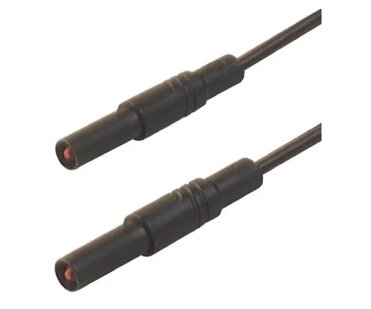 64-0681-28　Hirschmann Test & Measurement Test lead, 32A, 1000V ac/dc, Black, 50cm Lead Length　934073100