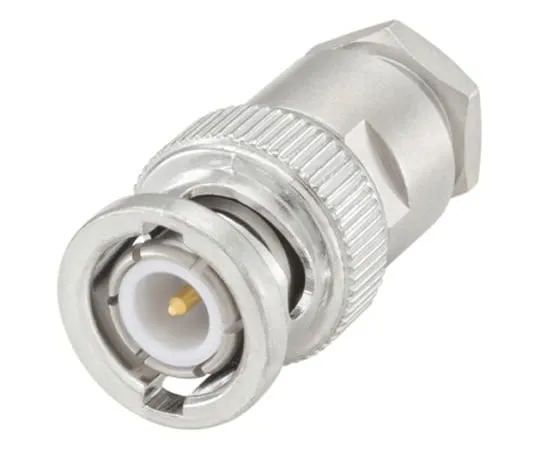 64-1398-49　Rosenberger BNC Series Straight 50Ω Cable Mount BNC Connector, Plug, Flash White Bronze, Clamp Termination, RG141 A/U,　51S106-006N5