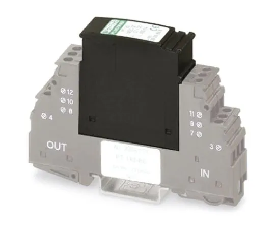 64-1299-99　Phoenix Contact PT 1X2-24DC-ST Series 20 V ac, 28 V dc Maximum Voltage Rating 20kA Maximum Surge Current Protective　2856032