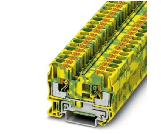 64-1303-31　Phoenix Contact, PT 6 Clipline Series Earth Terminal Block, Push In Termination　3211822