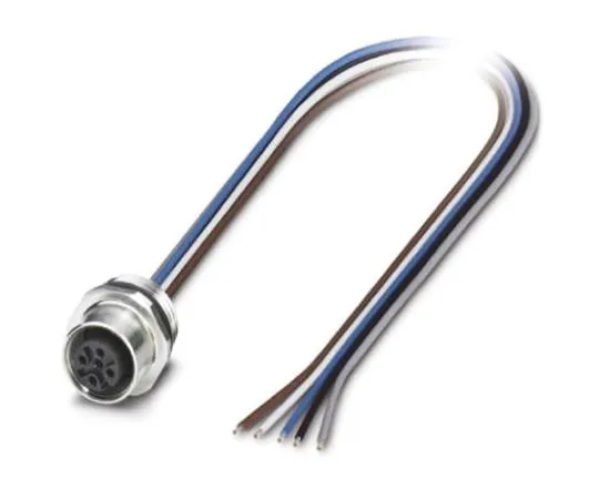 64-1262-90　Phoenix Contact, SACC-E-M12FS-5CON-PG9/0.5 V2A Series, Straight M12 to Unterminated Cable assembly, 500mm Cable　1699863
