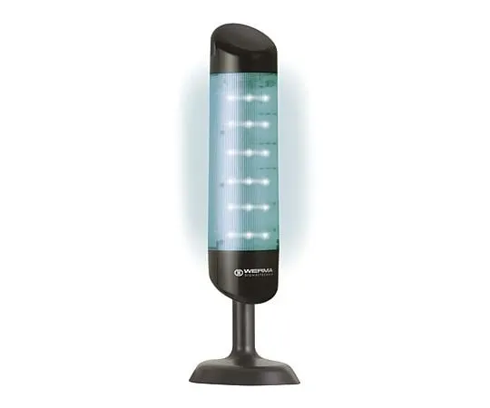 64-1280-76　Kompakt 695 LED Beacon Tower with Buzzer, 3 Light Elements, Blue, Green, Red, 24 V dc　69501055