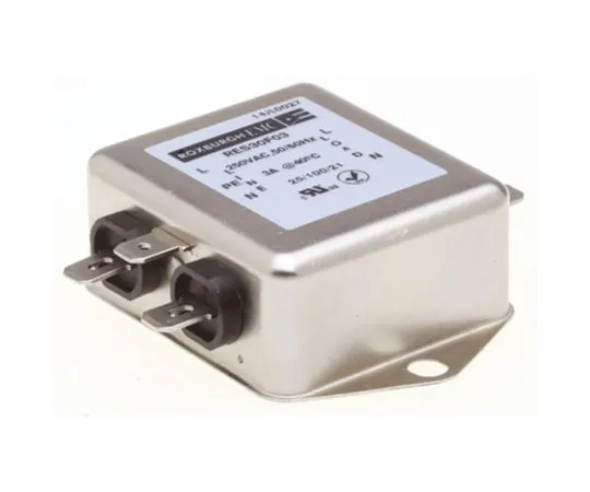 64-1322-96　Roxburgh EMC RES30 Series 3A 250 V ac DC → 400Hz Chassis Mount RFI Filter, with Fast-On Terminals　RES30F03