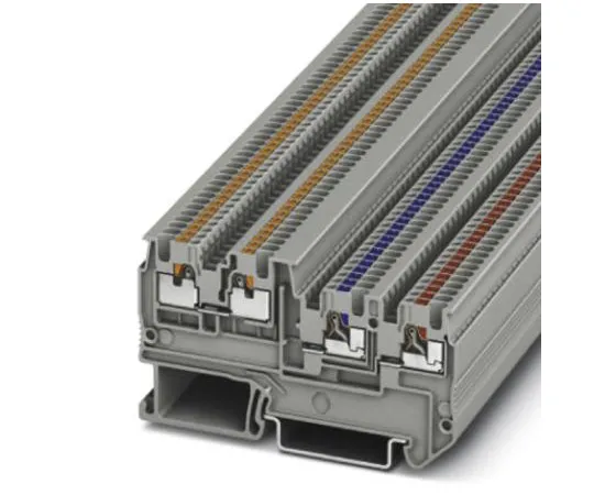 64-0671-77　Phoenix Contact, 32444 Clipline Series , 250 V Standard Din Rail Terminal, Push In Termination　3244410