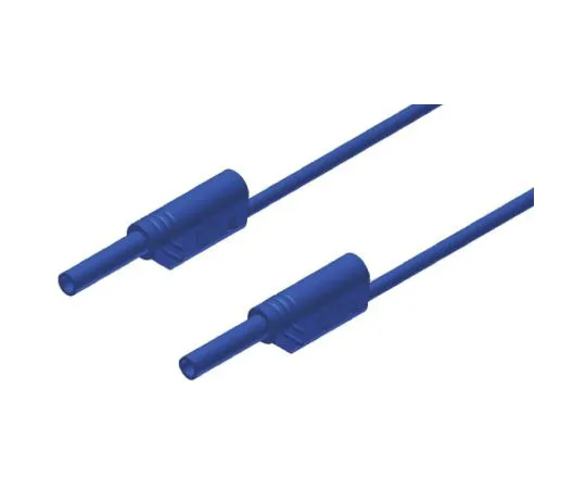 64-0682-42　Hirschmann 2 mm Test lead, 10A, 1000V ac/dc, Blue, 200cm Lead Length　975698702