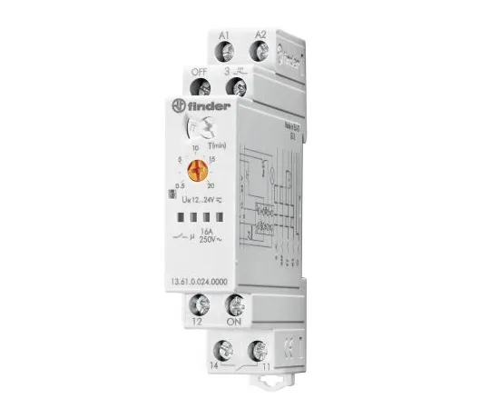 64-1284-74　Finder13 Series SPNO Non-Latching Relay DIN Rail, 230V ac Coil, 16A　13.61.8.230.0000