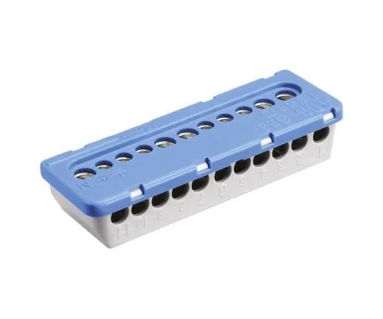 64-1338-98　Entrelec MISTRAL65 Non-F***d Terminal Block, 11 Way/Pole, Screw Terminals, 6 mm², 16 mm² Clip Mount, Nylon　1SPE007715F0732