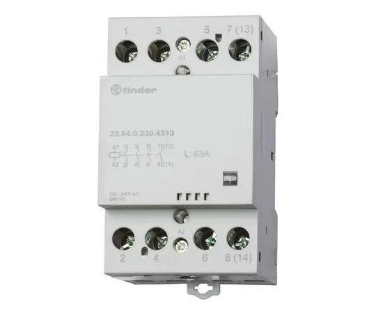64-1284-84　Finder22 Series 3PDT Non-Latching Relay DIN Rail, 240V ac Coil, 63A　22.64.0.230.4710
