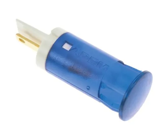 64-0675-81　Apem Blue Indicator, Faston, Solder Lug Termination, 12 V dc, 12mm Mounting Hole Size　QS121XXB12