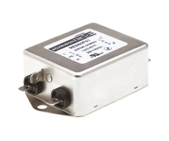 64-1323-11　Roxburgh EMC RES80 Series 1A 250 V ac DC → 400Hz Chassis Mount RFI Filter, with Fast-On Terminals, Single Phase　RES80F01