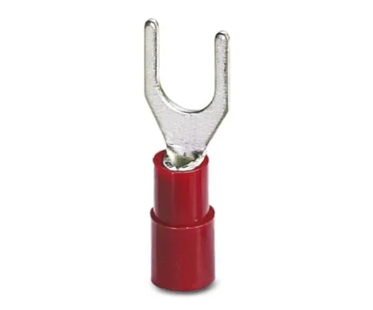 64-1308-39　Phoenix Contact C-FCI 1.5/M4 Series Uninsulated Crimp Spade Connector, 0.5mm² to 1.5mm², M4 Stud Size, Red　3240034