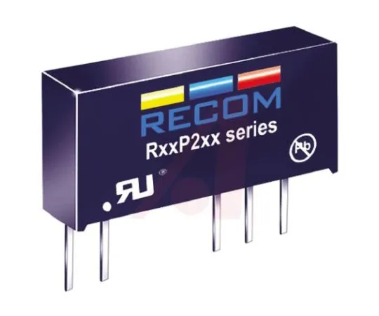 64-0676-16　Recom 2W Isolated DC-DC Converter Through Hole, Voltage in 10.8 → 13.2 V dc, Voltage out -9/15V dc　R12P21509D