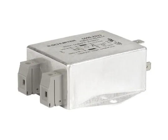 64-0658-10　Schurter FMEB Series 5A ±80 V dc Screw Mount RFI Filter, with Screw, Tab Terminals　5500.2229