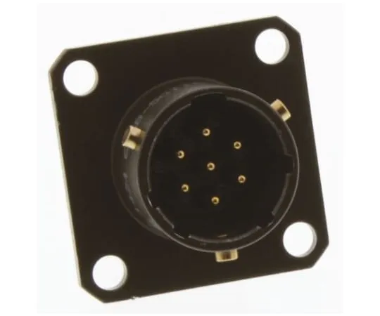64-1362-01　Amphenol 62GB Series, 7 Way Flange Mount MIL Spec Circular Connector Receptacle, Pin Contacts,Shell Size 10, Bayonet　62GB-50T10-07PN