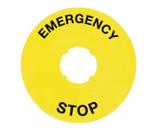 64-1249-96　Lovato Emergency Stop Plate for *** with 22 mm Push Button Switch　LPXAU115