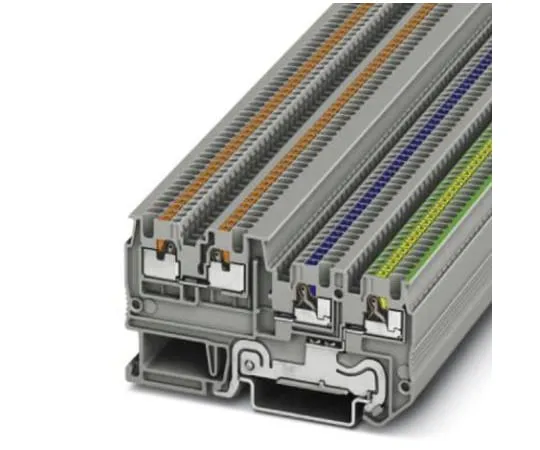 64-0671-82　Phoenix Contact, 32444 Clipline Series , 250 V Standard Din Rail Terminal, Push In Termination　3244449