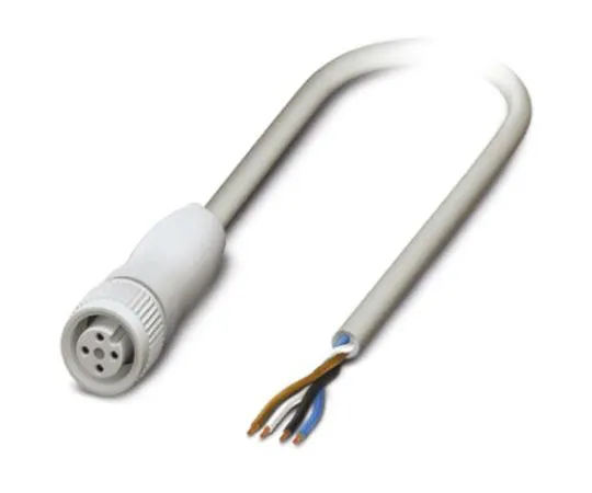 64-1262-70　Phoenix Contact, SAC-4P-5.0-600/M12FS FB Series, Straight M12 to Unterminated Cable assembly, 5m Cable　1404012