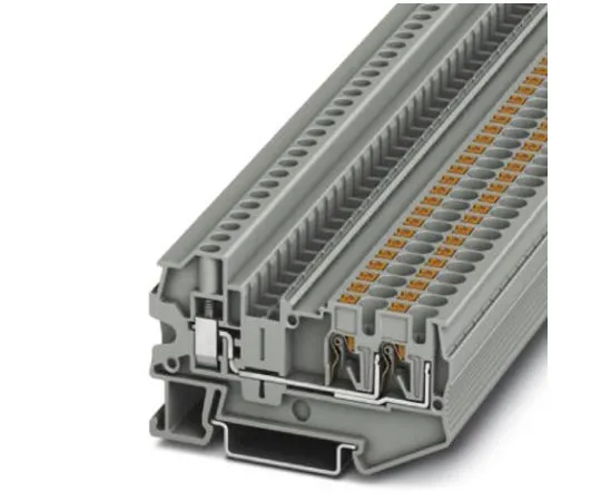 64-1376-31　Phoenix Contact, PTU 4-TWIN Series , 800 V Feed Through Terminal Block, Push In Termination　3211859