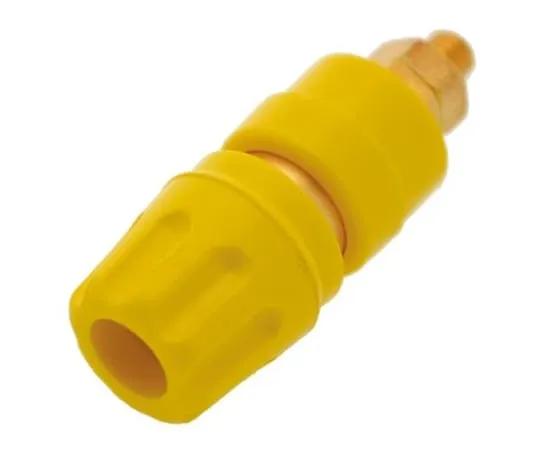 64-0681-06　Hirschmann Test & Measurement 35A, Yellow Binding Post With Brass Contacts and Gold Plated - 8mm Hole Diameter　930103703