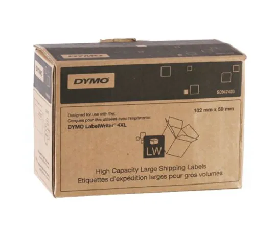 64-1266-14　Dymo Black on White Label Printer Tape　S0947420