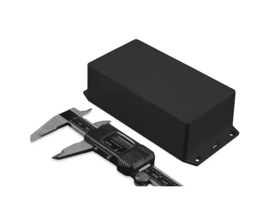 64-1389-07　Hammond 1591, ABS Enclosure, IP54, Flanged, 152.43 x 82.43 x 47.75mm　1591XXDSFLBK