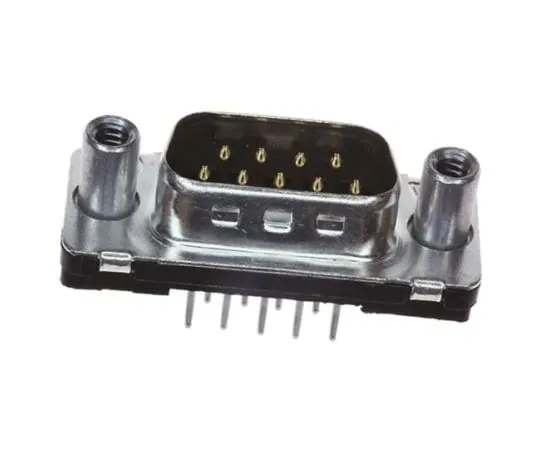 64-1267-61　TE Connectivity Amplimite HD-20 Series, 9 Way PCB D-sub Connector Plug, 2.743mm Pitch, with 4-40 UNC, Female Screw Lock　1-5747871-6